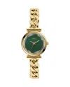 Fossil Carlie Three-hand Gold-tone Stainless Steel Watch, 28mm In Gold
