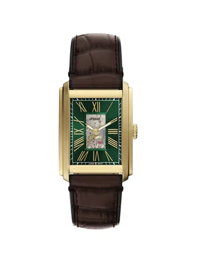 Fossil Carraway 30mm Watch In Grün
