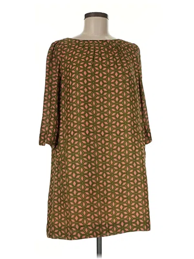 Pre-owned Fossil Casual Dress In Brown