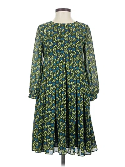 Pre-owned Fossil Casual Dress In Green