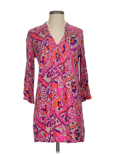 Pre-owned Fossil Casual Dress In Pink