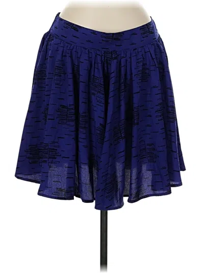 Pre-owned Fossil Casual Skirt In Blue