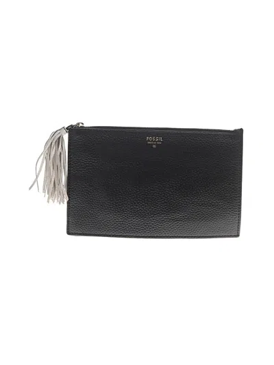 Pre-owned Fossil Clutch In Black