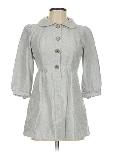 Pre-owned Fossil Coat In Gray