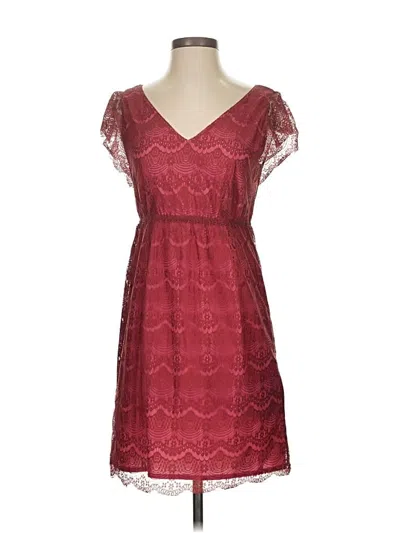 Pre-owned Fossil Cocktail Dress In Burgundy