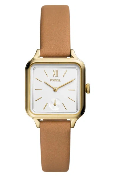 Fossil Women's Colleen Three-hand, Gold-tone Stainless Steel Watch