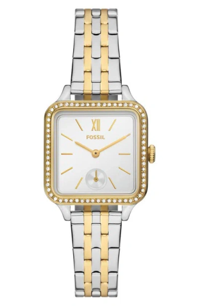 Fossil Colleen Two-tone Bracelet Watch, 28mm In Gold