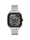 Fossil Crosby Square-frame 42mm Watch In Silver