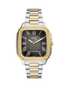 Fossil Men's Crosby Black Dial Watch In Black/two Tone