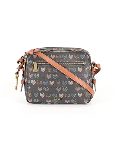 Pre-owned Fossil Crossbody Bag In Black