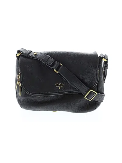 Pre-owned Fossil Crossbody Bag In Black