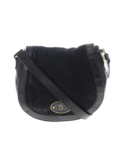 Pre-owned Fossil Crossbody Bag In Black