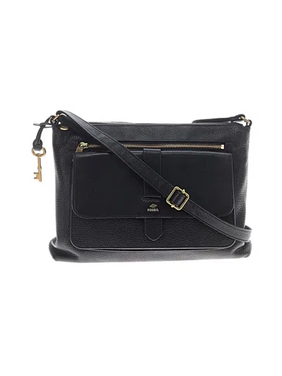 Pre-owned Fossil Crossbody Bag In Black
