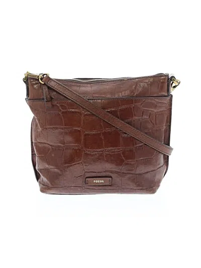 Pre-owned Fossil Crossbody Bag In Brown