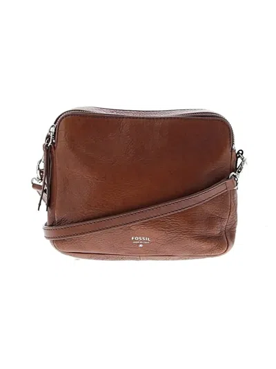 Pre-owned Fossil Crossbody Bag In Brown