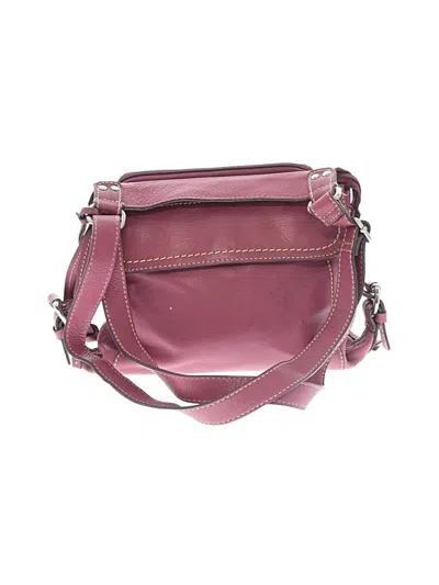 Pre-owned Fossil Crossbody Bag In Burgundy