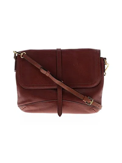 Pre-owned Fossil Crossbody Bag In Burgundy