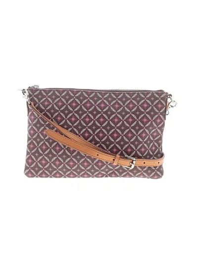Pre-owned Fossil Crossbody Bag In Burgundy