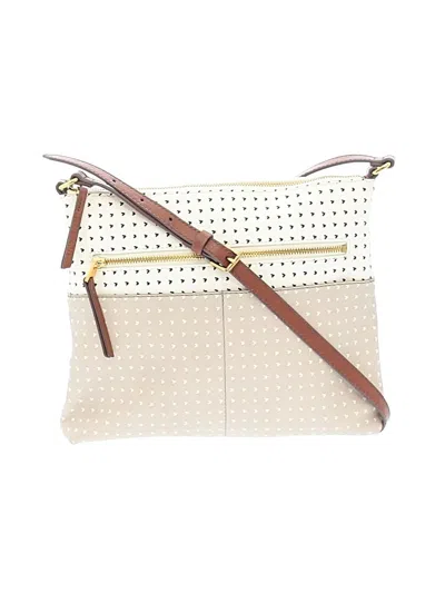 Pre-owned Fossil Crossbody Bag In Gray