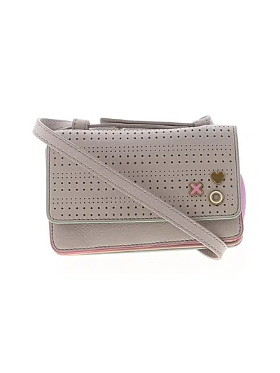 Pre-owned Fossil Crossbody Bag In Gray