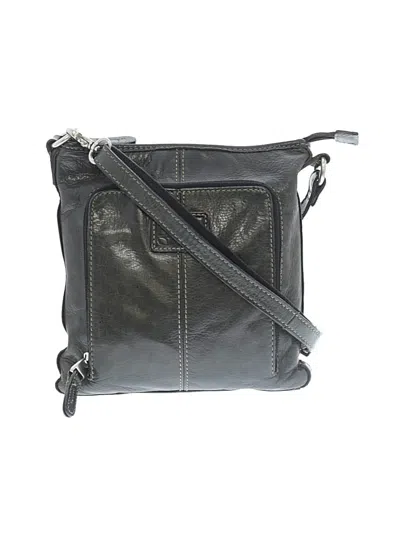 Pre-owned Fossil Crossbody Bag In Gray