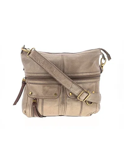 Pre-owned Fossil Crossbody Bag In Gray