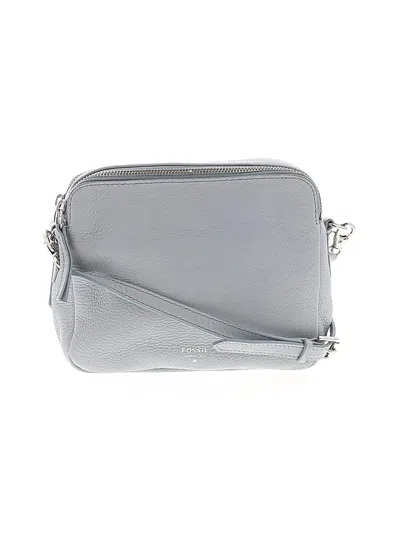 Pre-owned Fossil Crossbody Bag In Gray