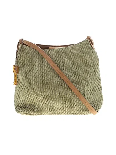 Pre-owned Fossil Crossbody Bag In Green