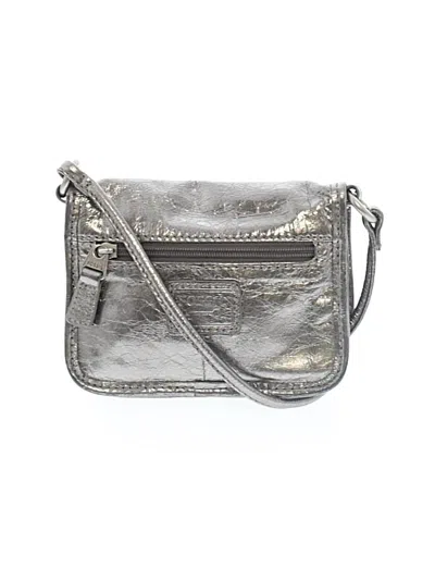 Pre-owned Fossil Crossbody Bag In Silver