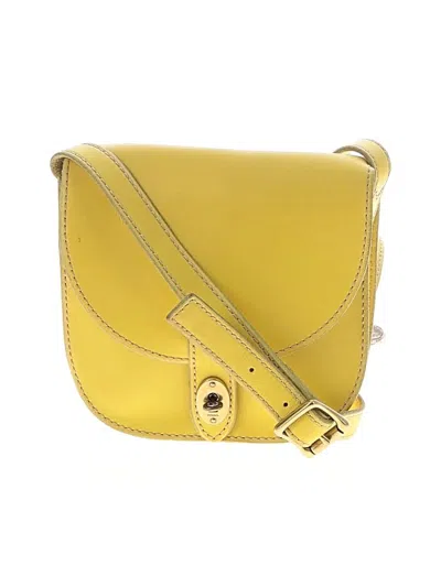 Pre-owned Fossil Crossbody Bag In Yellow
