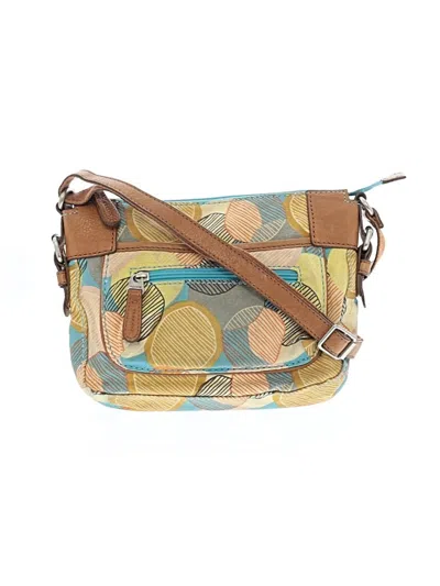 Pre-owned Fossil Crossbody Bag In Yellow