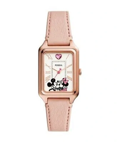 Pre-owned Fossil Disney X  2024 Mickey Minnie Le1188 Pink Watch Limited Quantity