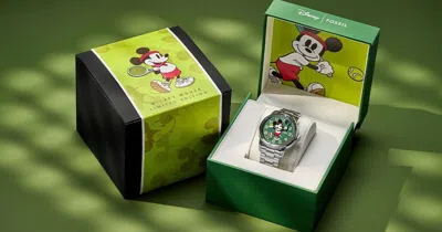Pre-owned Fossil Disney X  Mickey Tennis Watch Limited To 836 Le1192 2024 Unisex 40mm