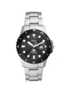 Fossil Dive 42mm Watch In Silver