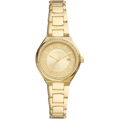Fossil Eevie Bracelet Watch, 36mm In Gold