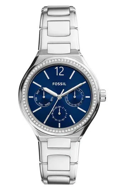 Fossil Eevie Bracelet Watch, 36mm In Silver