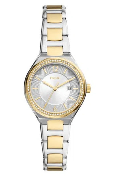 Fossil Eevie Two-tone Bracelet Watch, 36mm In Gold