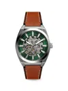 Fossil Everett Automatic 42mm Watch In Brown