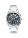 Fossil Everett Chronograph 44mm Watch In Blue
