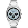 Fossil Men's Everett Chronograph Stainless Steel Watch, 44mm In Silver