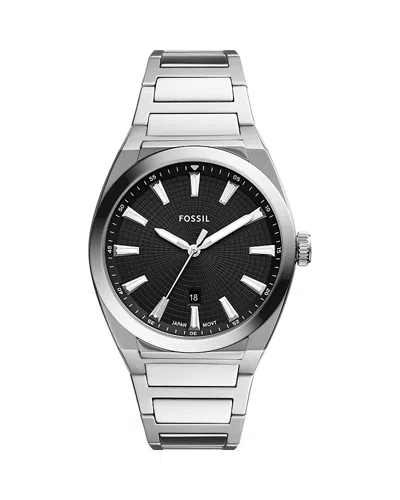 Fossil Everett Watch, 42mm In Silver