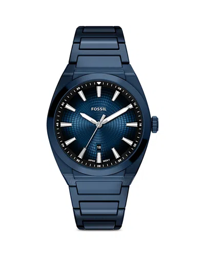 Fossil Everett Watch, 42mm In Blue