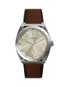 Fossil Men's Everett Champagne Dial Watch In Cream/brown