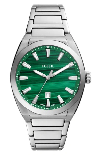 Fossil Everette Bracelet Watch, 42mm In Silver