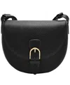 Fossil Everleigh Leather Small Flap Crossbody Bag In Black