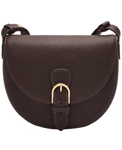 Fossil Everleigh Leather Small Flap Crossbody Bag In Mink