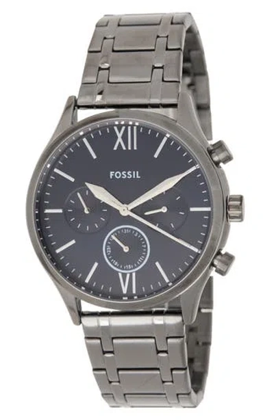 Fossil Fenmore Multifunction Bracelet Watch, 44mm In Black