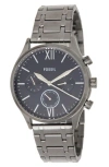 Fossil Fenmore Multifunction Bracelet Watch, 44mm In Gray