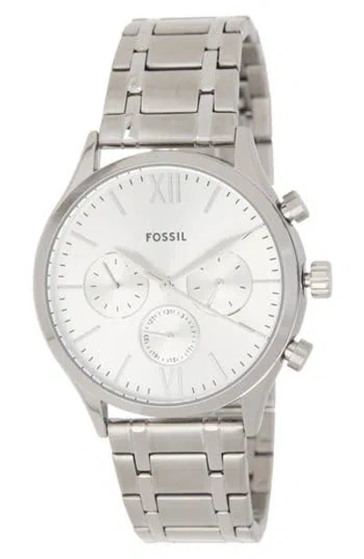 Fossil Fenmore Multifunction Bracelet Watch, 44mm In Metallic