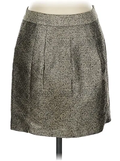 Pre-owned Fossil Formal Skirt In Gray
